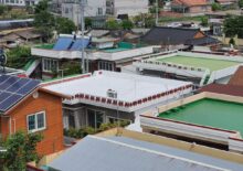 Heat reflective solution - Rooftop of a house in Miryang, Gyeongsangnam-do